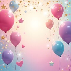 colorful balloons background