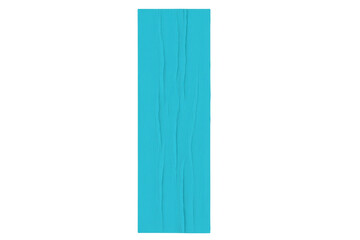 Naklejka premium Blue duct tape strip with crumpled texture, sticking vertically, graphic design element on transparent background
