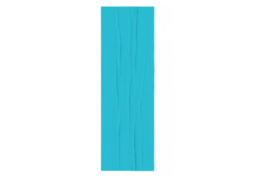 Blue duct tape strip with crumpled texture, sticking vertically, graphic design element on transparent background