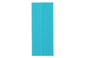 Flowing blue teal waterfall stream animation with transparent background, cartoon drawing of falling water and waves