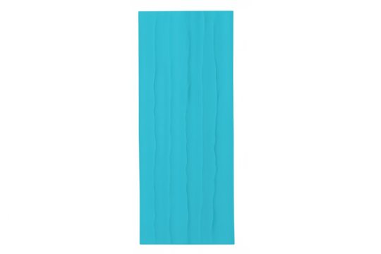 Flowing blue teal waterfall stream animation with transparent background, cartoon drawing of falling water and waves