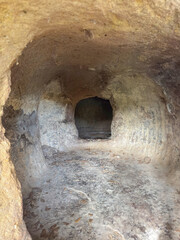 Fototapeta premium Sardinia Domus de Janas Genna Salixi Ancient Rock-Cut Necropolis