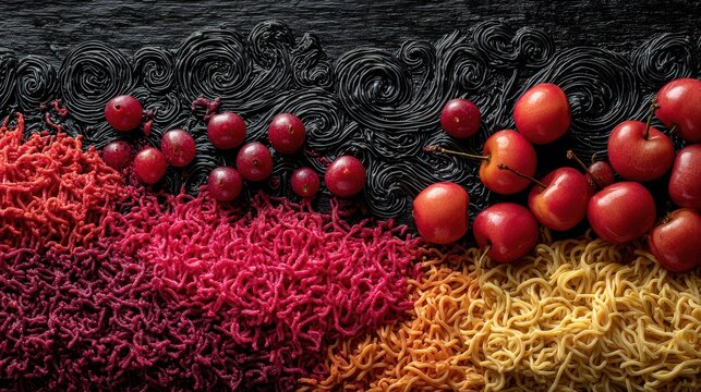 Innovative Use of Carrageenan as a Natural Gelling Agent in Asian Confectionery and Cookery, Featuring Cherry Flavors and Vibrant Colours