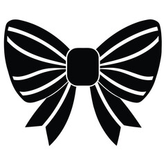 ribbon bow on white background