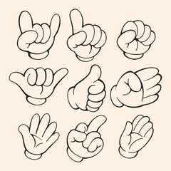 hand silhouette logo design vector illustration