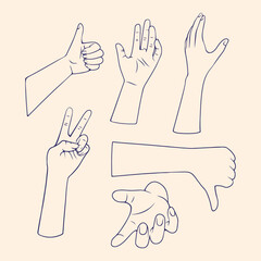 hand silhouette logo design vector illustration