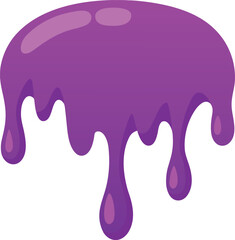 purple slime border with drips and splashes vector icon