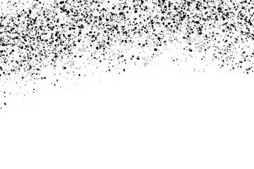 Black Ink Splatter Border on White Background