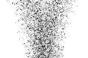 Black Ink Splatter Border on White Background