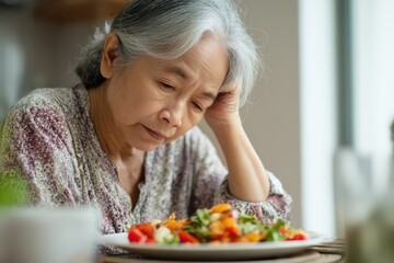 Elderly Woman Experiences Cachexia: Struggling with Anorexia and Discomfort in Eating