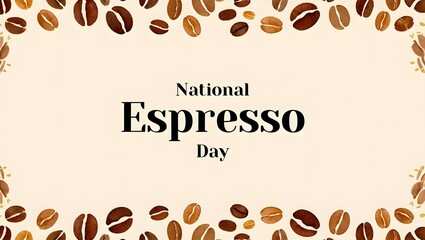 National Espresso Day Minimal Typography