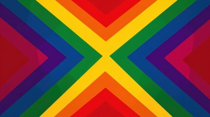 Bird's Eye View of Philadelphia Pride Banner, Vibrant Rainbow Colors Celebrating Equality and Love