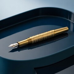 fountain pen on a white background