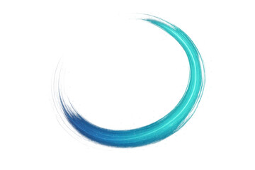 Blue curve light effect resembling a brush stroke or swoosh, depicting fast movement, technology, and dynamic glow