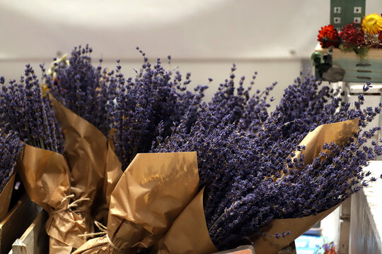 ramos de flores de la lavanda