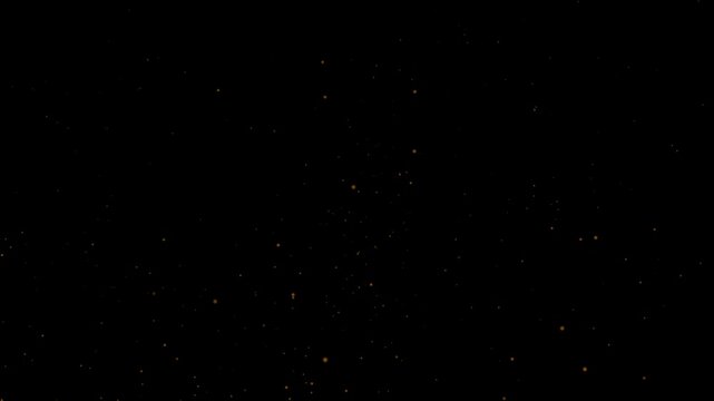 Flying sparks and coals from a fire. Firestorm texture. Bokeh lights on black background,Shiny incoming fire particles flying over black background. shot of flying fire sparks in the air,  bonfire fla