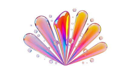 A colorful splash of fluid