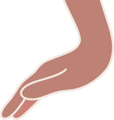 Illustration of Open Hand Gesture