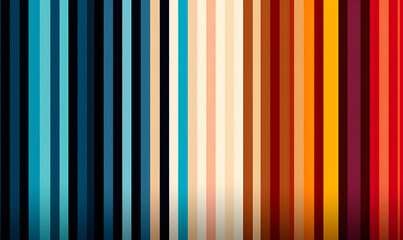 Abstract vertical stripes of vibrant colors in a rainbow spectrum