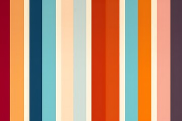 Colorful vertical stripes pattern background with warm and cool tones