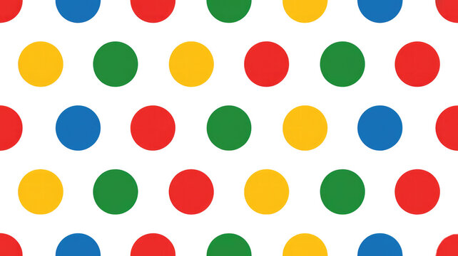 A vibrant grid pattern of red, blue, green, and yellow circles on a dark transparent background, reminiscent of the game Twister. background removed