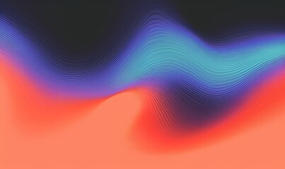 Abstract wavy gradient background with vibrant colors and grainy texture