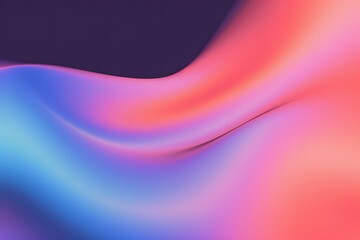 Abstract flowing waves of vibrant gradient colors with soft light effects