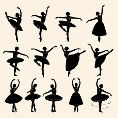 set of ballet dancers © KOBAD