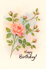 happy birthday - card.