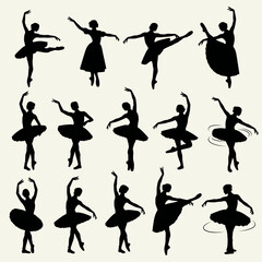 ballet dancer silhouettes