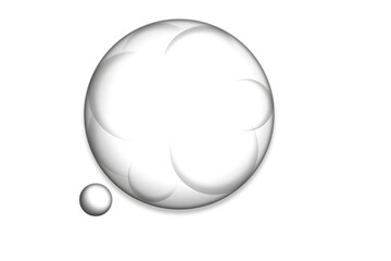 Silver Metallic Circle Icon with Smooth Gradient Design