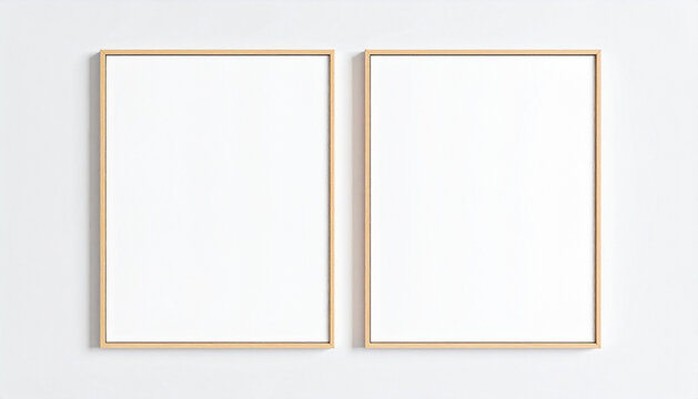 Framed floated canvas mockup , 3x5 paper ratio with passepartout and thin frame