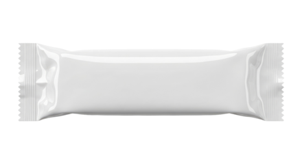 Horizontal Blank Package Design Element for Food Industry, Cut Out, Clipping Path, Isolated on a Transparent PNG Background.