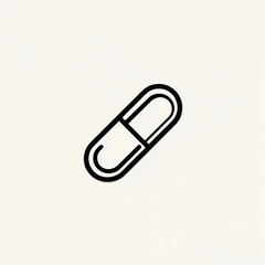 Isolated pill capsule on white background providing medication concept for health wellness and medical treatment of illness with pharmaceutical industry
