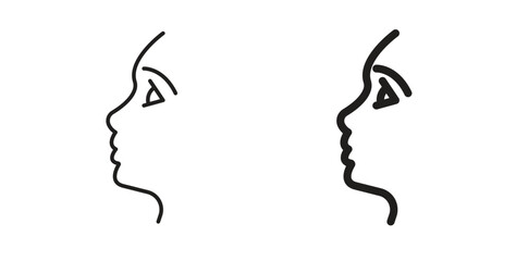 Glowing skin icon with editable stroke and flat vector pack