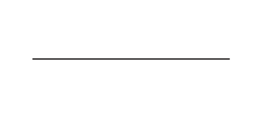 simple black horizontal line with a solid filled circle at its left end on a white background.