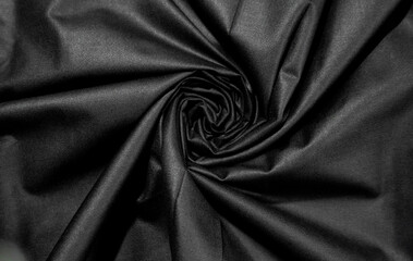 Obraz premium Soft Pearl black Swirl Fabric Background
