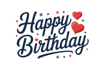 Joyful Happy Birthday celebration with heartfelt wishes and festive stars, perfect for invitations and greeting cards