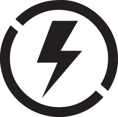 Glyph energy pixel perfect vector icon on white background