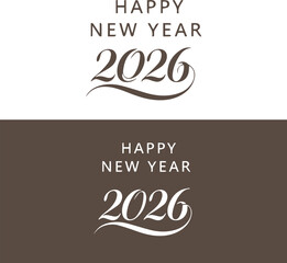 Happy new year 2026 festive greeting banner celebration design
