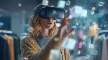 Engaging Customer Shopping Experience in Virtual Reality Using AR Headset Technology for Enhanced Retail Interaction