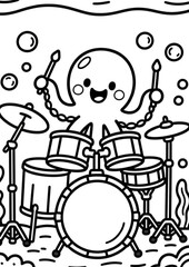 Magical Underwater World&rdquo; is a series of 15 coloring illustrations with a title page. This children&rsquo;s set features charming underwater characters and ocean scenes that inspire creativity.