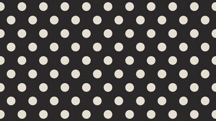A classic pattern featuring numerous evenly spaced light beige polka dots against a dark transparent background, creating a retro and elegant design.
