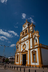 The beautiful historical Cathedral of Santa Cruz de Lorica a cultural symbol founded in 1700.