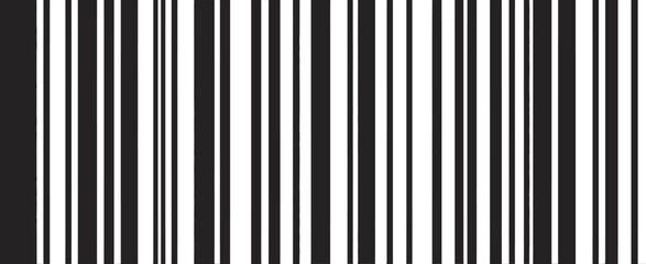 Abstract Geometric Pattern of Vertical Black and White Lines Creating a Sense of Depth and Rhythm