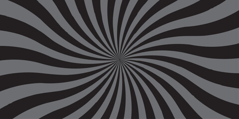 Sunburst Modern retro vintage sunrise sunbeam element spiral striped. Spiral starburst and striped pattern abstract geometric retro sunrays line wavy texture.	