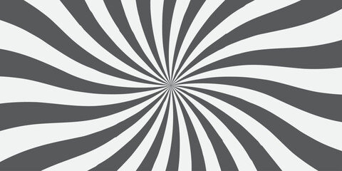 Sunburst Modern retro vintage sunrise sunbeam element spiral striped. Spiral starburst and striped pattern abstract geometric retro sunrays line wavy texture.	