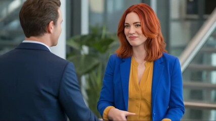 Business meeting handshake: successful negotiation and collaboration in the workplace office team work