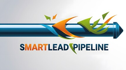 abstract business logo for Smart lead pipeline