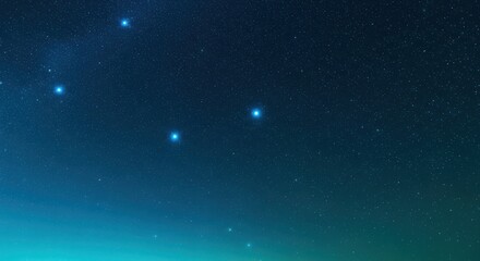 Fototapeta premium A vast expanse of the night sky filled with countless stars and a few prominent constellations, showcasing the beauty and mystery of the universe